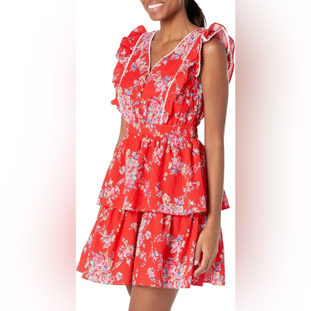 Betsy Johnson seersucker dress M